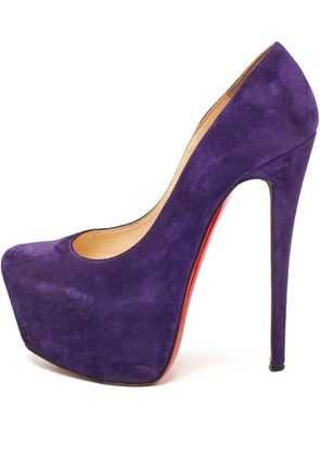 Christian Louboutin Pre-Owned 160mm leather heeled pumps - Purple