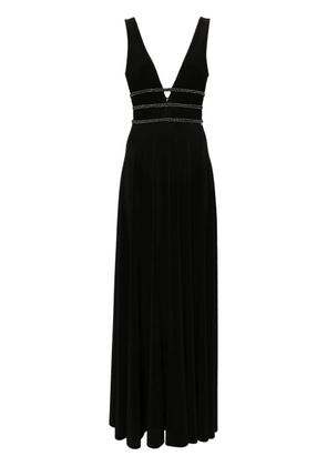 NISSA bead-embellished maxi dress - Black