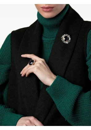 Bounkit Jewelry Lilith onyx quartz ring - Gold