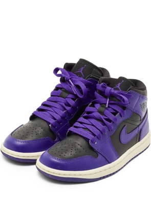 Jordan 1 Mid leather sneakers - Purple