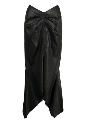 Maticevski Analogy leather midi skirt - Black