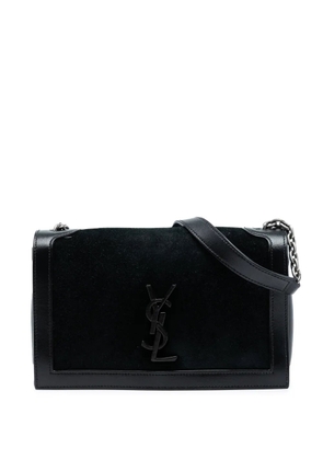 Saint Laurent Pre-Owned 2018 Suede Monogram Book Bag crossbody bag - Black
