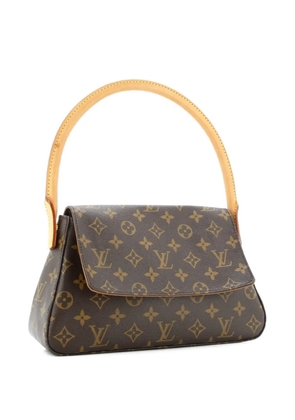 Louis Vuitton Pre-Owned Looping Handbag Monogram Canvas Mini satchel - Brown