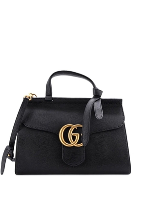 Gucci Pre-Owned GG Marmont Top Handle Bag Leather Small satchel - Black