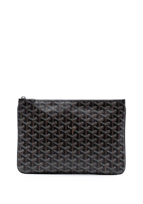 Goyard Pre-Owned 2015 Goyardine Senat MM clutch bag - Black