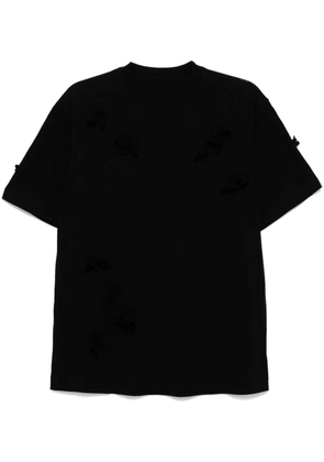 JNBY embroidery detailing T-shirts - Black