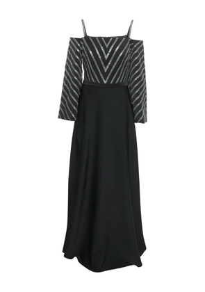 BASIX BLACK LABEL beading cold-shoulder Dress