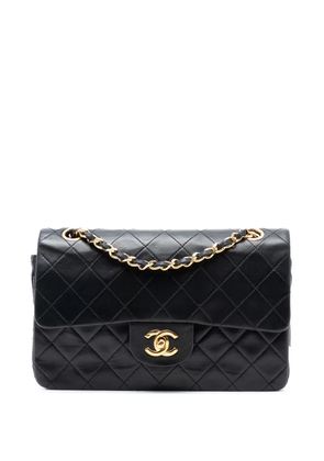 CHANEL Pre-Owned 1986-1988 Small Classic Lambskin Double Flap shoulder bag - Black