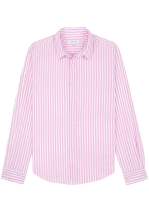 Sporty & Rich logo-embroidered striped shirt - Pink