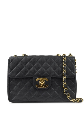 CHANEL Pre-Owned 1995 Jumbo Classic Flap shoulder bag - Black