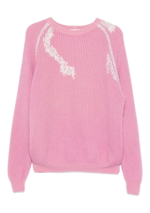 A.N.G.E.L.O. Vintage Upcycling ribbed sweater - Pink