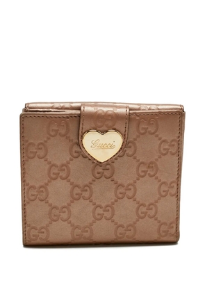 Gucci Pre-Owned leather heart wallet - Neutrals