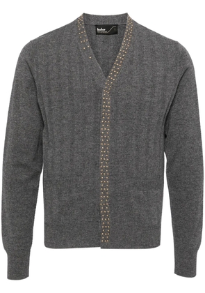 Kolor stud-embellishment wool cardigan - Grey