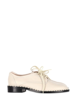 Stuart Weitzman pearl-embellished brogues - Neutrals