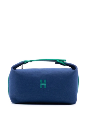 Hermès Pre-Owned 2021-2025 Large Toile Bride A Brac Case vanity bag - Blue