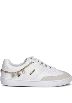 GUESS USA charm-detail sneakers - White