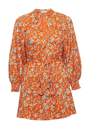 alice + olivia floral-print mini dress - Orange