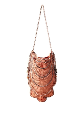 Nannacay Margie beaded shoulder bag - Orange