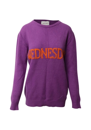 Alberta Ferretti Vintage Wednesday patch sweatshirt - Purple