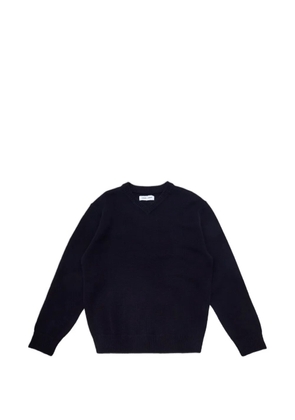 SAMSOE SAMSOE V-neck ribbed sweater - Blue