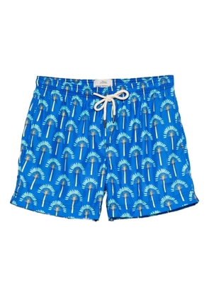 PENINSULA SWIMWEAR palm-tree print swim shorts - Blue