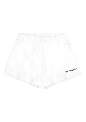 Sporty & Rich logo-embroidered shorts - White