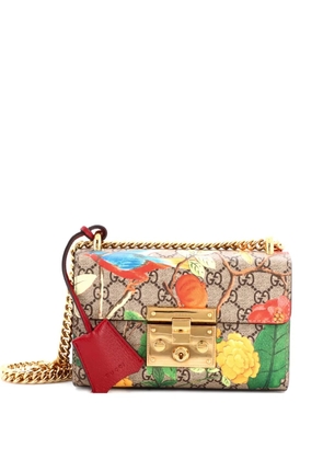 Gucci Pre-Owned Padlock Shoulder Bag Tian Print GG Coated Canvas Small crossbody bag - Brown
