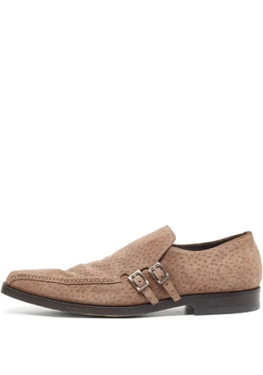 Prada Pre-Owned leather loafers - Brown