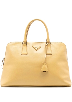 Prada Pre-Owned 2021-2025 Large Saffiano Lux Promenade satchel - Yellow
