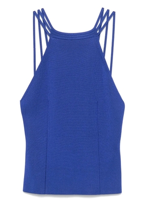Giorgio Armani knitted tank top - Blue