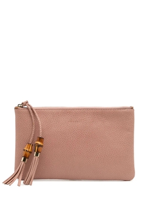 Gucci Pre-Owned 2016-2025 Calfskin Bamboo clutch bag - Pink