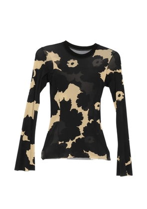 LESS printed top - Black