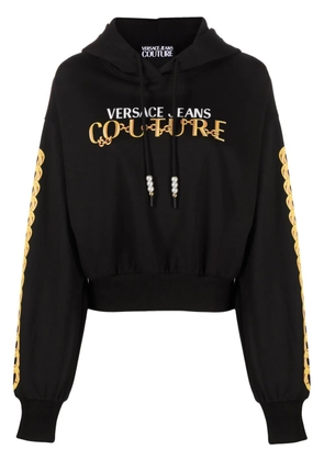 Versace Jeans Couture Logo Couture-print hoodie - Black
