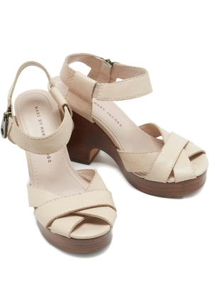 Marc Jacobs leather ankle-strap sandal - Neutrals