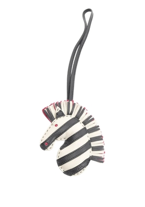 Hermès Pre-Owned 2021 Milo Lambskin Geegee Savannah Bag Charm - Black