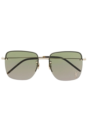 Saint Laurent Eyewear square-frame sunglasses - Gold
