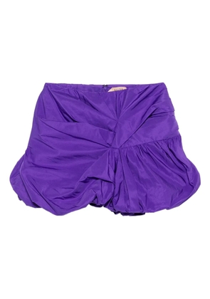 Nº21 bubble-hem skirt - Purple