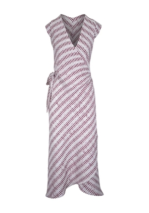 Peter Cohen geometric-print dress - White