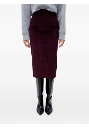 Nº21 corduroy midi skirt - Purple