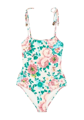 Chloé knotted-strap swimsuit - Neutrals
