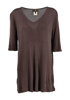 Fendi Pre-Owned V-neck T-shirt - Brown