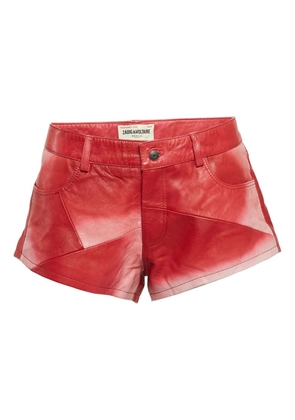Zadig&Voltaire leather shorts - Red