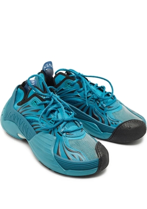Lanvin Pre-Owned Flash X leather detail sneakers - Blue