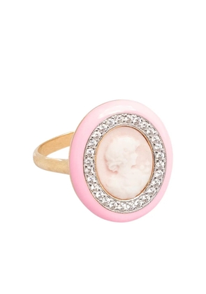 Cameo & Beyond Glam Ladies ring - Gold