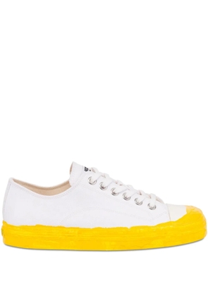Moschino two-tone lace-up sneakers - White