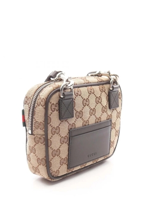 Gucci Pre-Owned 2016-2025 Mini GG Canvas Web crossbody bag - Brown