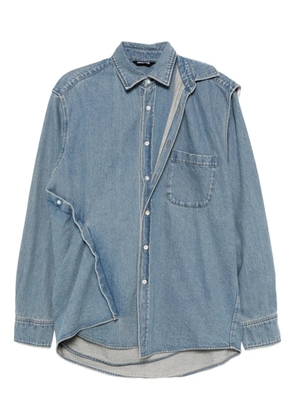 Moohong double-layered denim shirt - Blue