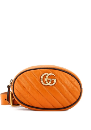 Gucci Pre-Owned gg marmont quilted leather belt bag - Orange
