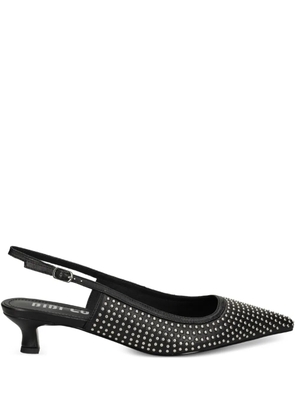 Bibi Lou 35mm studded slingback pumps - Black