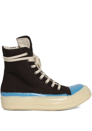Rick Owens DRKSHDW denim high-top sneakers - Brown